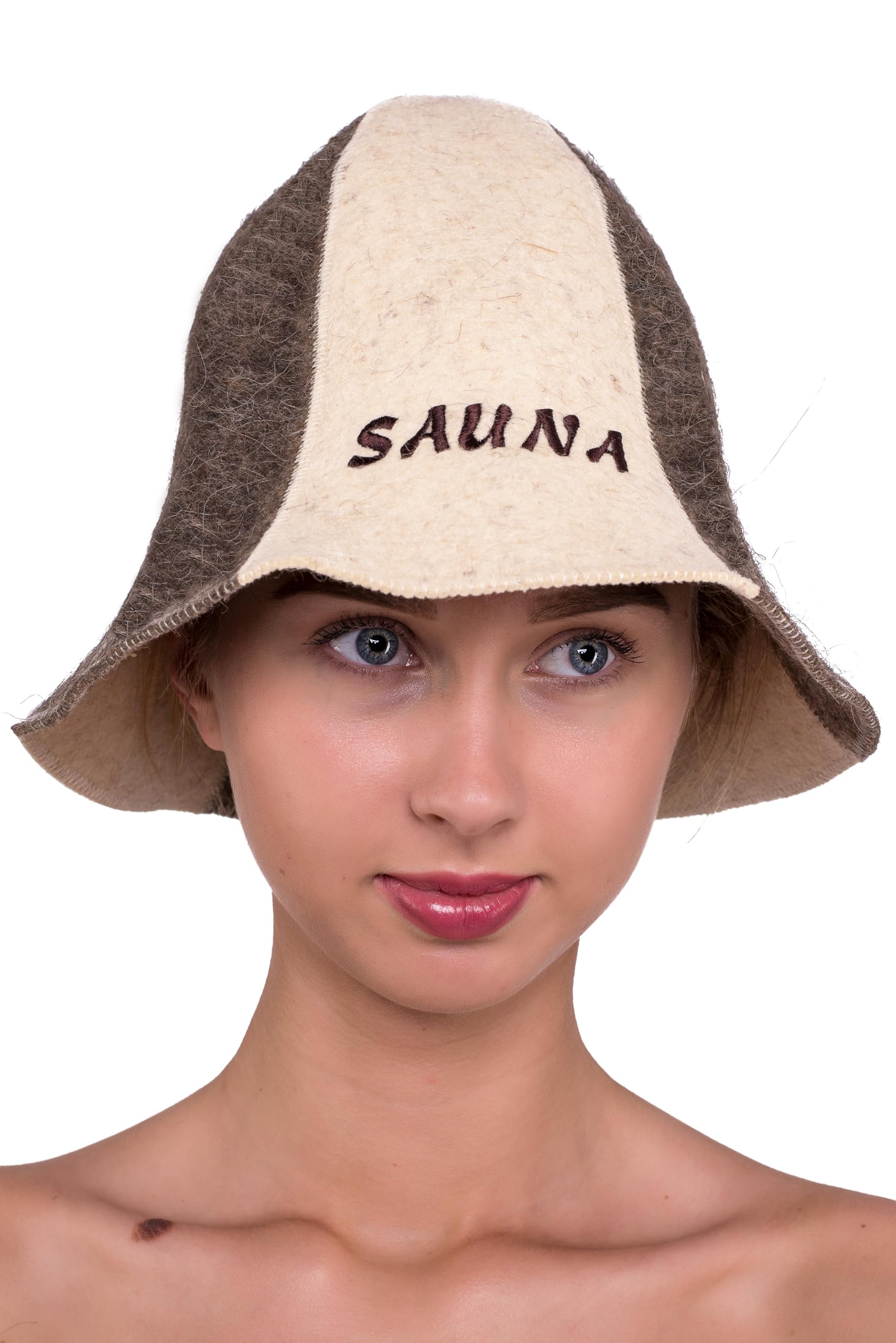 Ger3as Sauna Hat 100% Wool Felt with Hooks for Men and Women Wellness (UK, Numeric, 6 7/8, 7 1/2, Sauna), 6 7/8-7 1/2 - Image 2