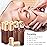 PrettyCare 12 Pack, 10 ml Essential Oil Roller Bottles with Stainless Steel Roller Ball - Refillable Leak-proof Empty Thick Amber Glass Roll on Bottles with Metal Caps for Travel, Perfume