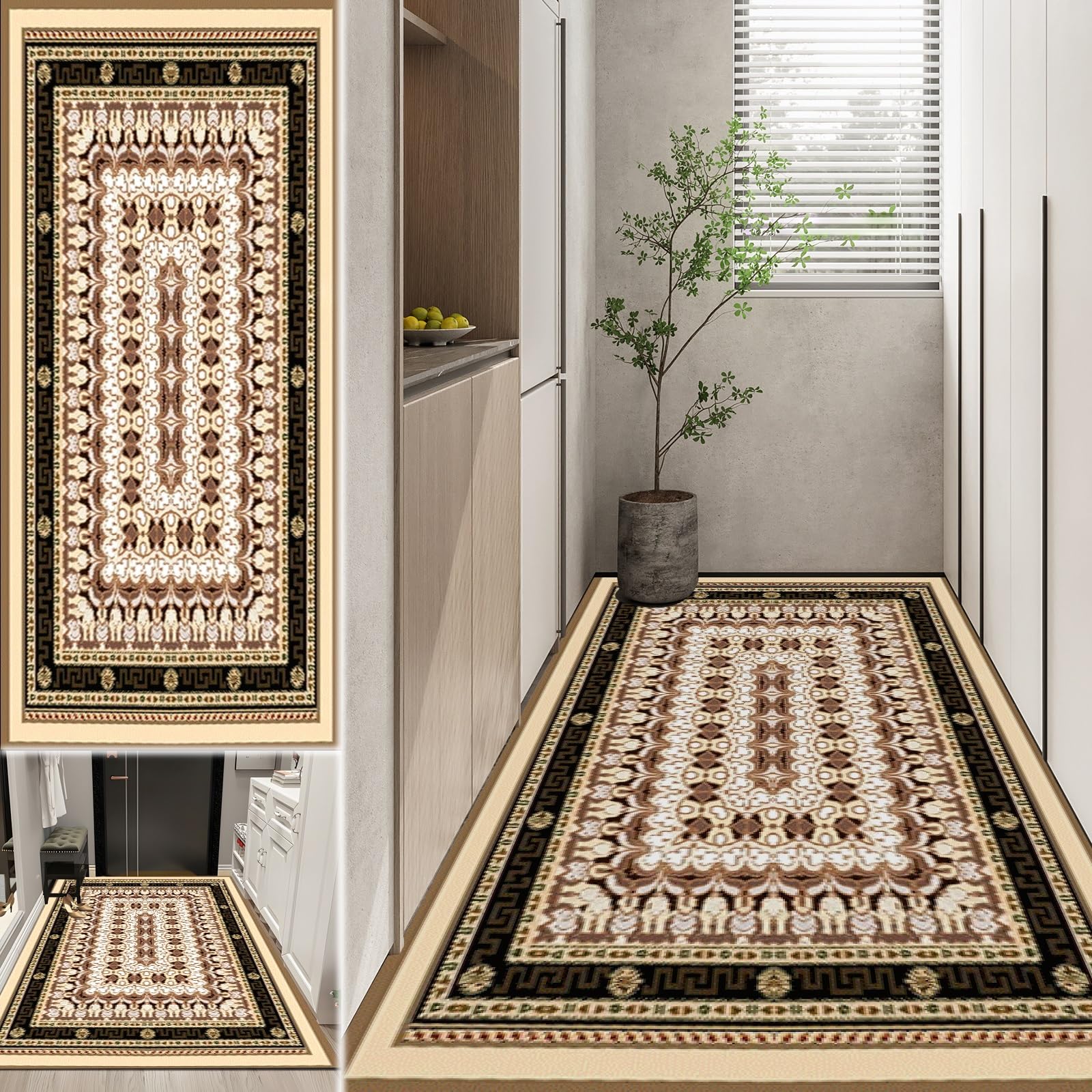 Amazon.com: Soft Area Rugs 4.6x5 FT / 140x150 cm Vintage