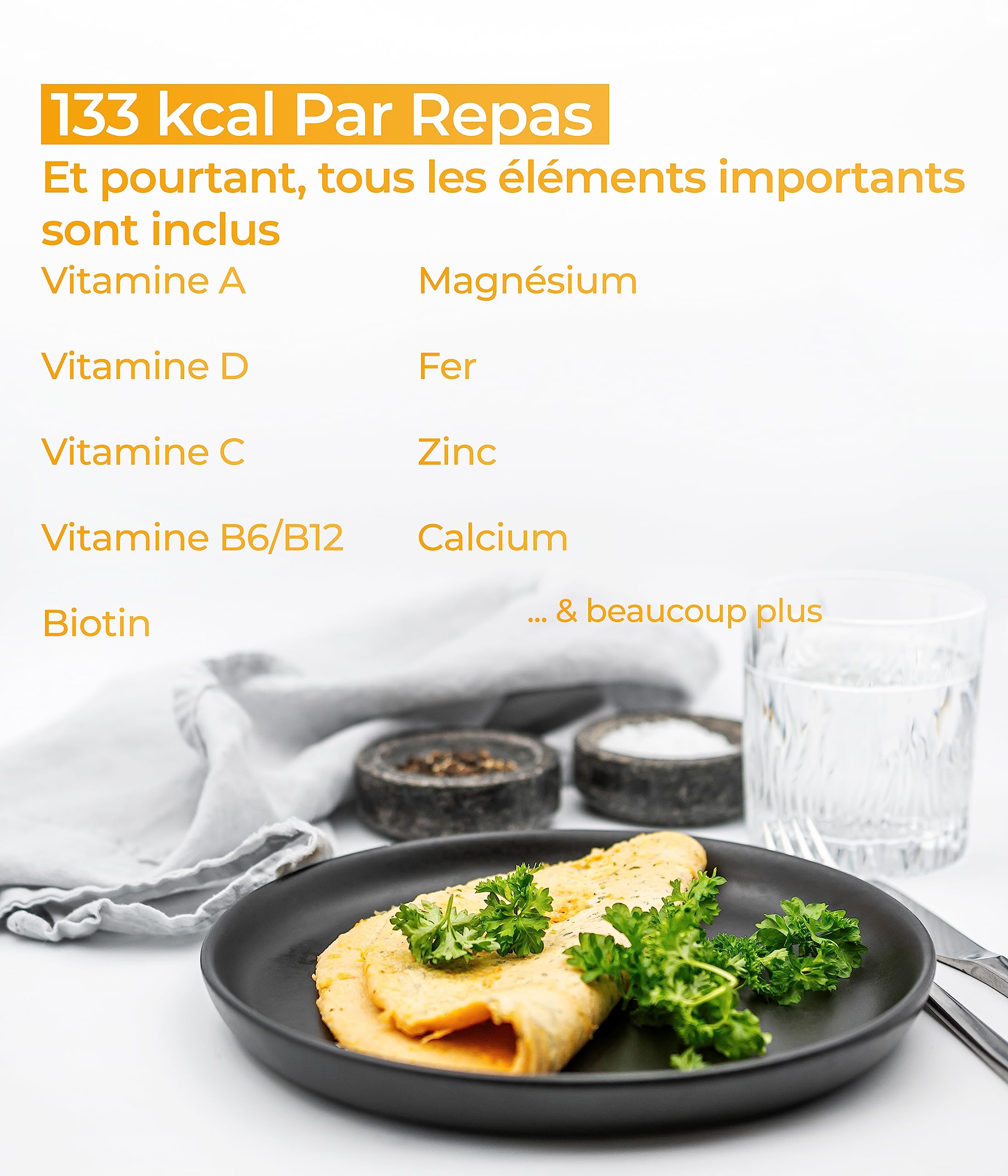 NUPO Diet Meal Omelette aux œufs – Substitut de repas complet pour la gestion du poids, 10 portions, végétalien, sans gluten
