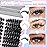 TOOCHUNAG 560pcs Wispy Lash Clusters Natural Individual Lashes Cluster Eyelash Extensions 8-16mm Fluffy Eyelash Clusters D Curly DIY Eye Lashes Extension (20/30/40/50D)