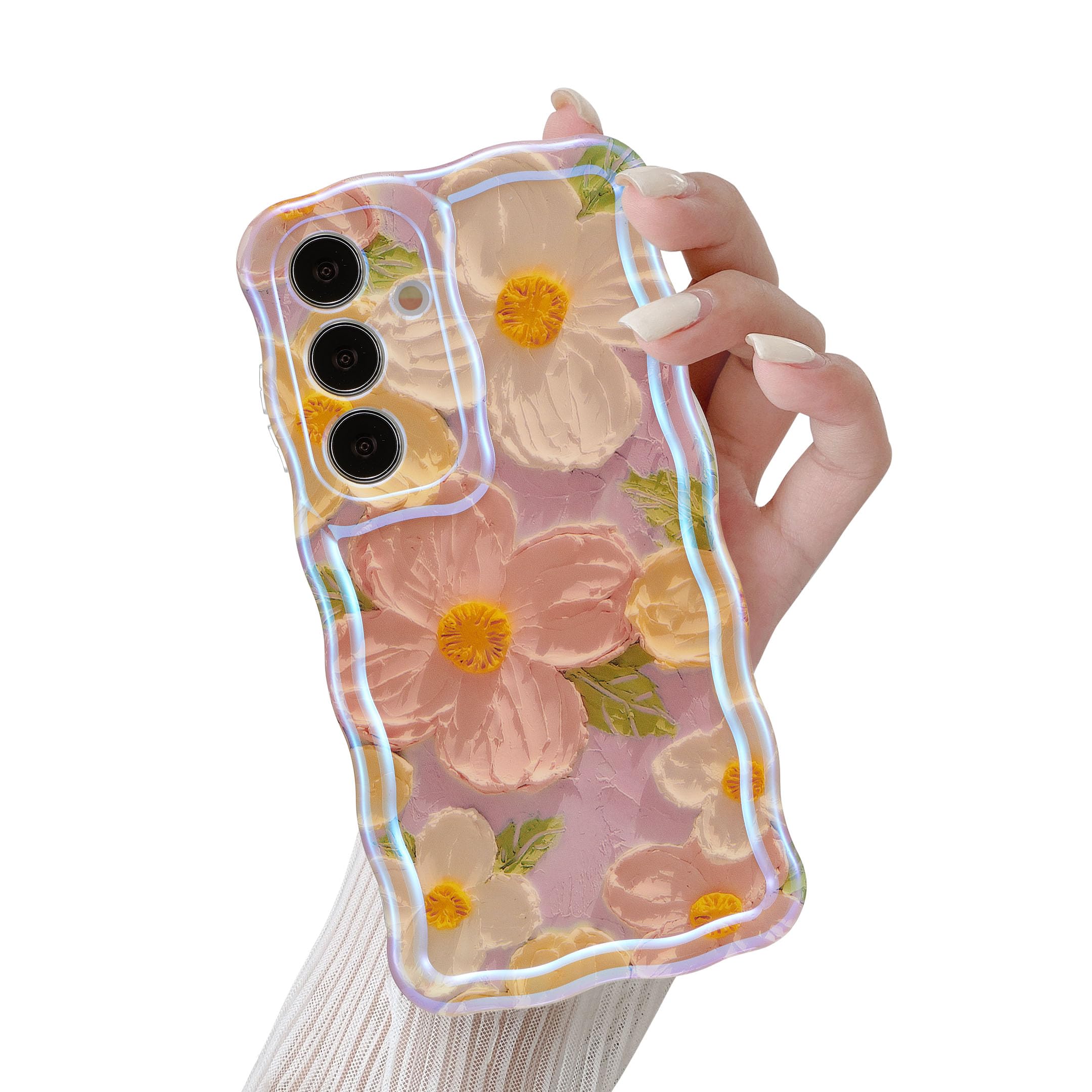 Coque Samsung S24 Plus fleur rose en silicone TPU souple QLTYPRI - 8