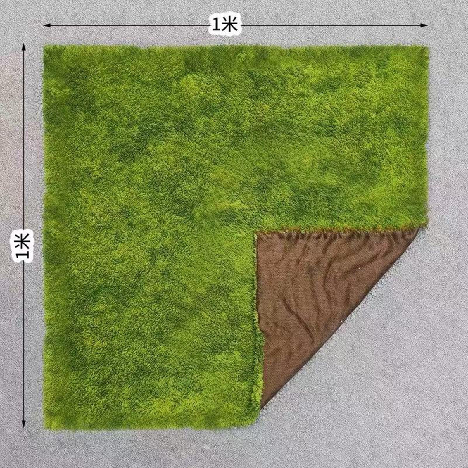 Tappeto Artificiale Muschio Erboso | Stabilizzato Da Parete Piante Verdi Finte Fai-da-te Muschio Finto Tappeto In Erba Artificiale(3.28'6.56'/1x2m)