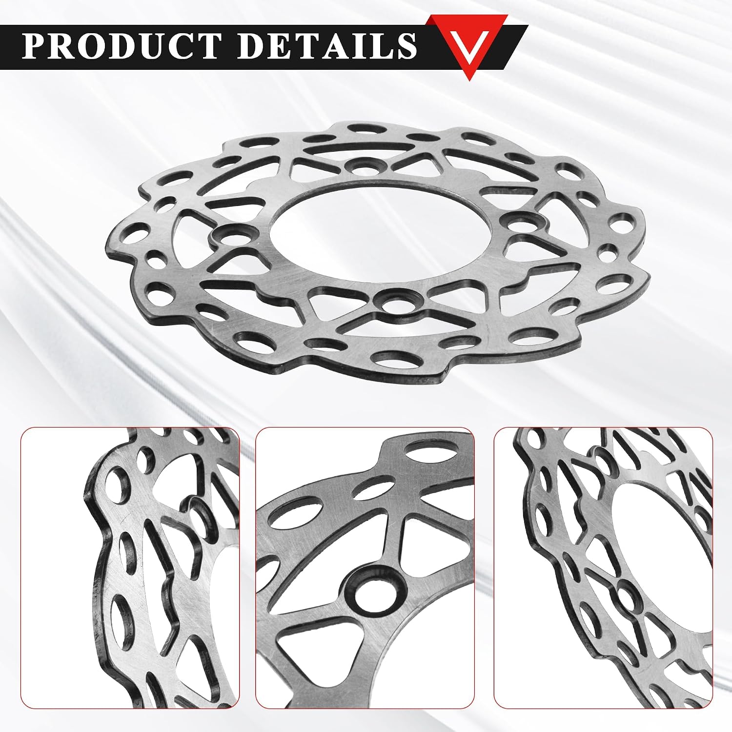 PRO BAT 190mm/7.48" Brake Caliper Disc Disk Rotor for 110cc 125cc PIT PRO Trail Quad Dirt Bike ATV Buggy Apollo