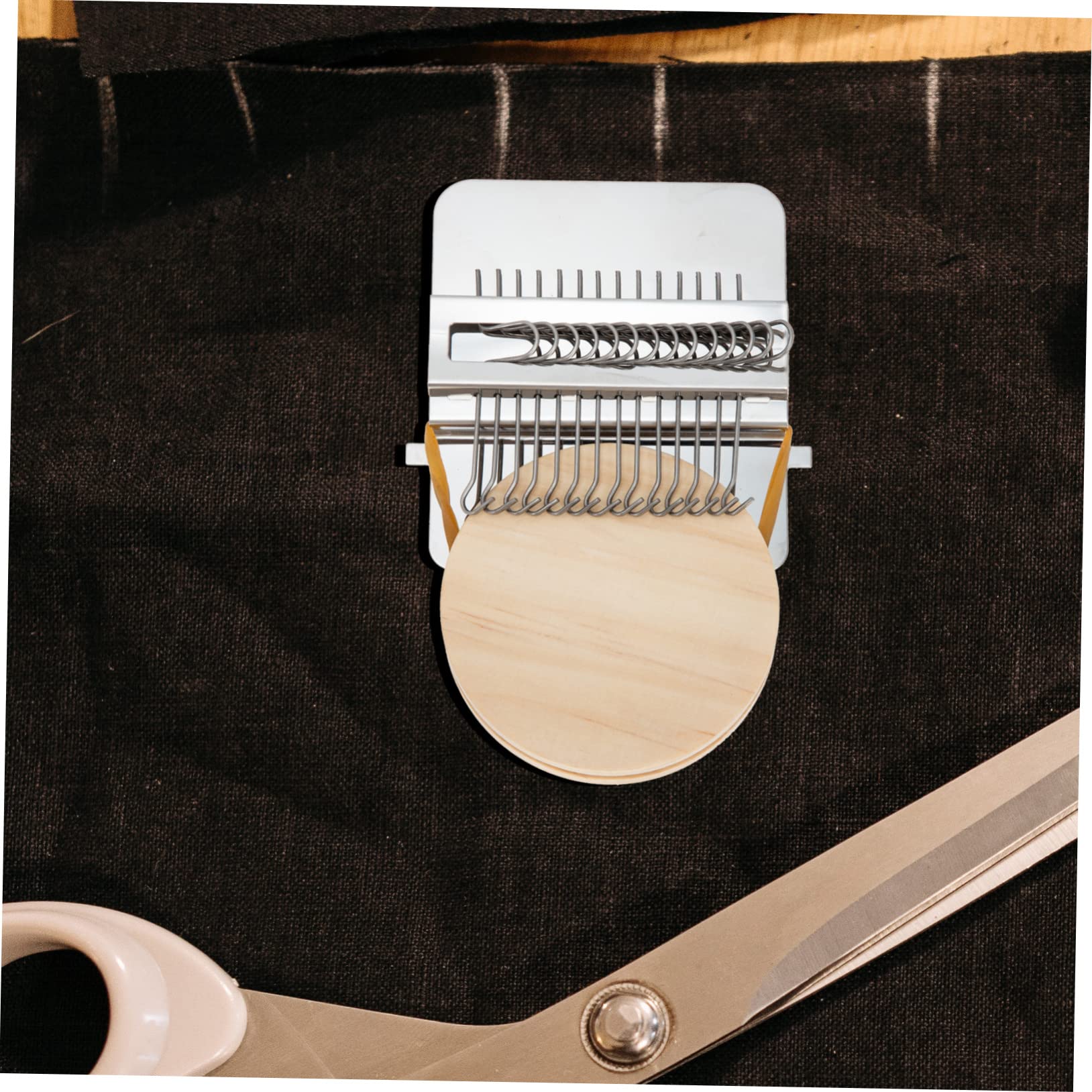 HOMSFOU 2 Juegos Kit Mini Telar para Tejer Diy Agujas Herramienta Portátil para Reparar Ropa y Manualidades para Actividades Infantiles y Desarrollo Manual
