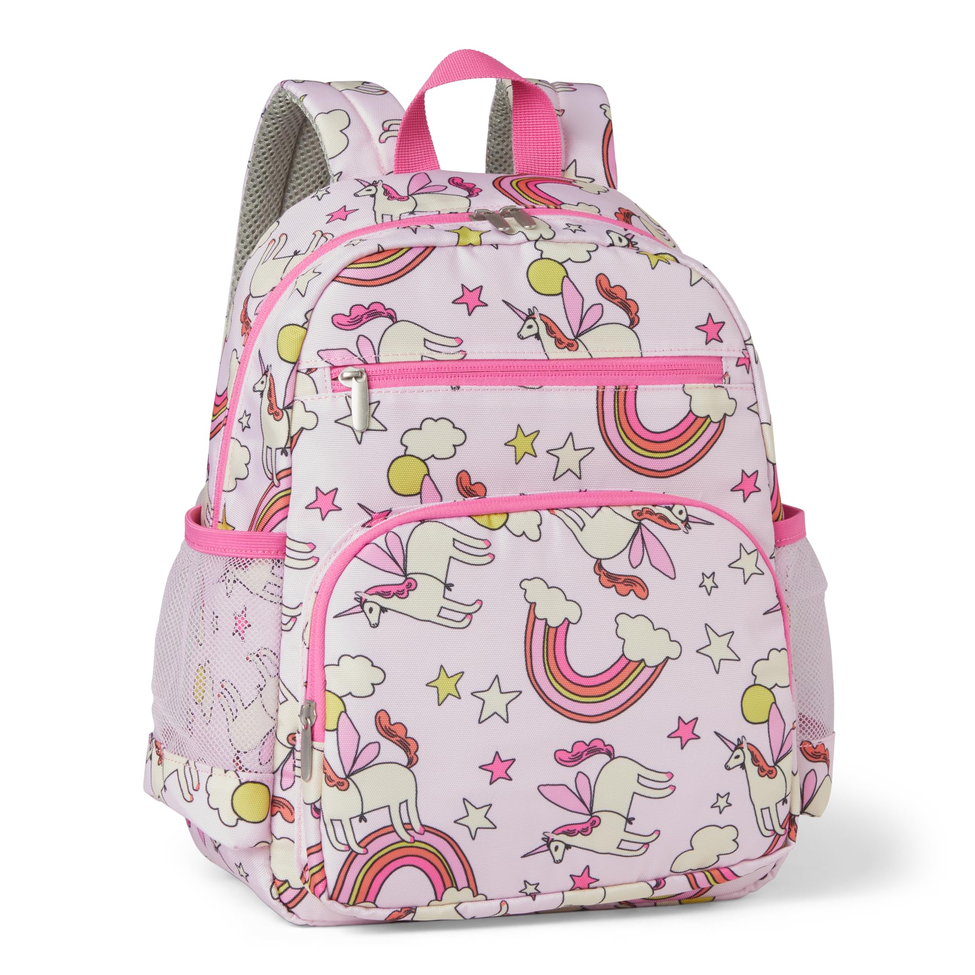 Amazon Essentials, Zaino Scolastico per Bambini con Più Tasche Portaoggetti - Zaino Resistente agli Strappi Per Libri e Materiale Scolastico - Borsa per la Scuola Per Bambini - Rosa