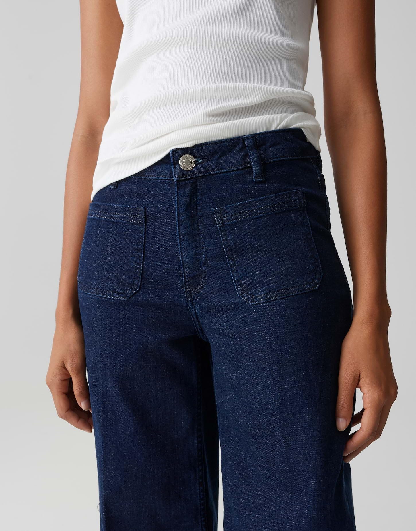 OPUS Damen Palazzo | MIVA Authentic Palazzo Jeans aus BCI Cotton Mix Mid Rise