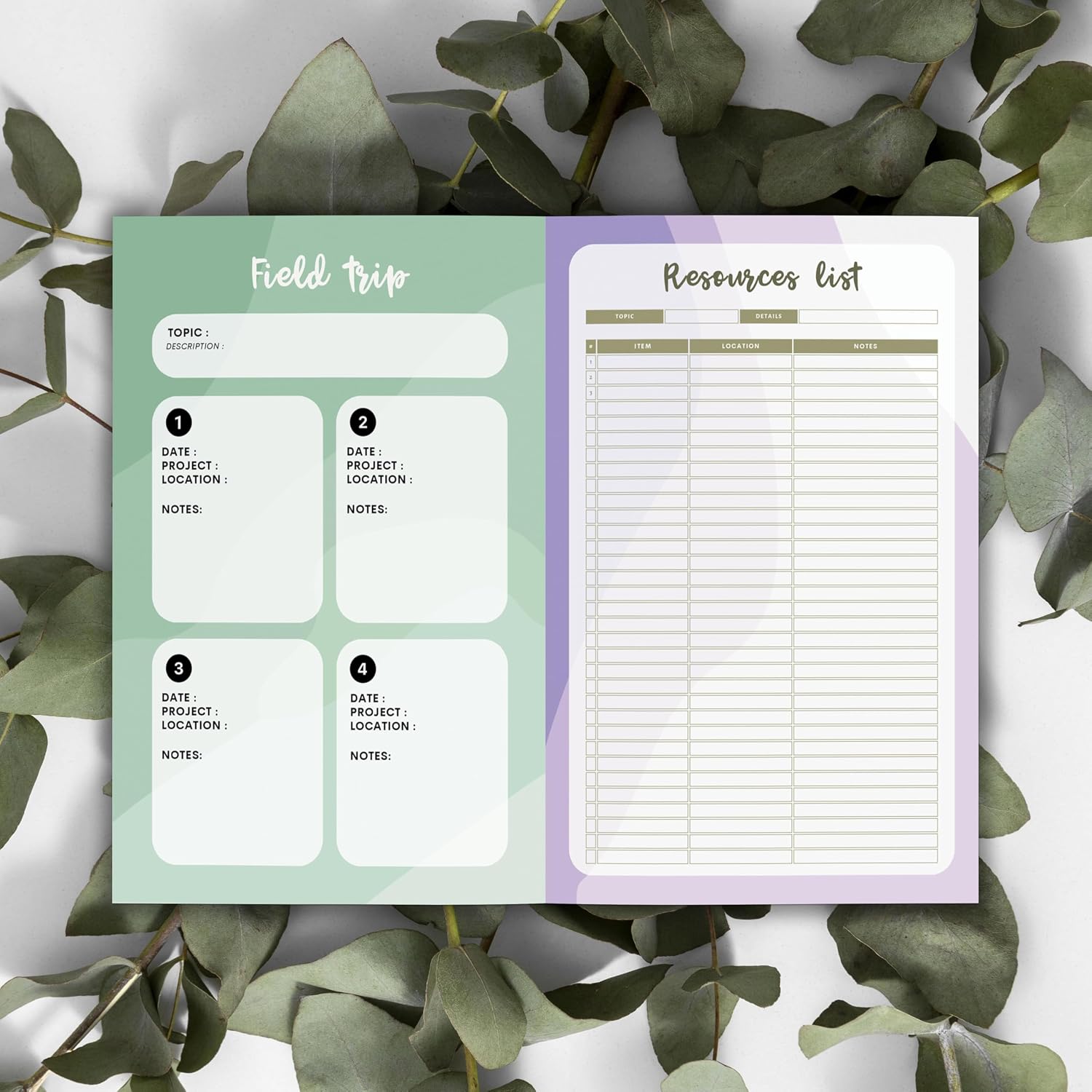 Homeschool Planner: Full-Color 12 Month Undated Lesson Plan Book for Homeschooling, Organization, and Curriculum Planning (Homeschool Supplies and Organization) image 5