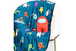 Among Us Plush Pillow Buddy and Throw Set