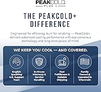 Vista 72 de PEAKCOLD+ 2-Door Upright Display Refrigerator - 25.7 Cubic Ft Energy Efficient Black Merchandiser Refrigerator With Glass Doors, White Interior &