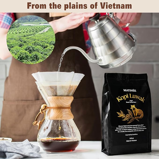Café en Grano MATINÉE Wild Kopi Luwak Tostado Medio 250g miniatura 4