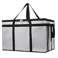 Vista 8 de Bodaon Paquete de 2 bolsas aisladas para entrega de alimentos, bolsas aisladas para entrega de pizza, bolsas aisladas para el conductor, bolsa