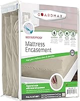 Vista 73 de Guardmax Funda de Colchón de Punto Jersey con Cremallera Completa - Protector de Colchón Impermeable y a Prueba de Chinches - Ropa de Cama