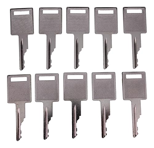 JEENDA Llaves de encendido D250 307852A1 6693241 6709527 714602 A77313 para Bobcat Case IH Minicargadora Terex Broce Genie Grove JLG Komatsu