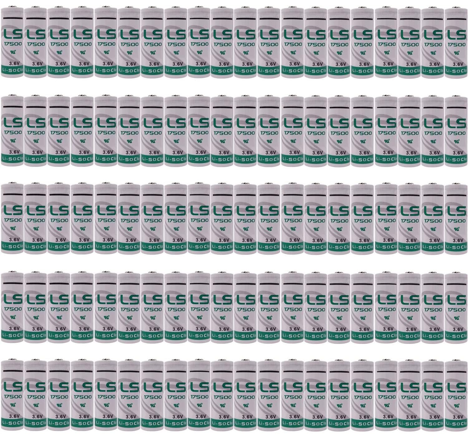 DCYNXC 100Pcs LS17500 3.6V 3600mAh Lithium Battery Replacement for LS17500 CNC Size A Battery