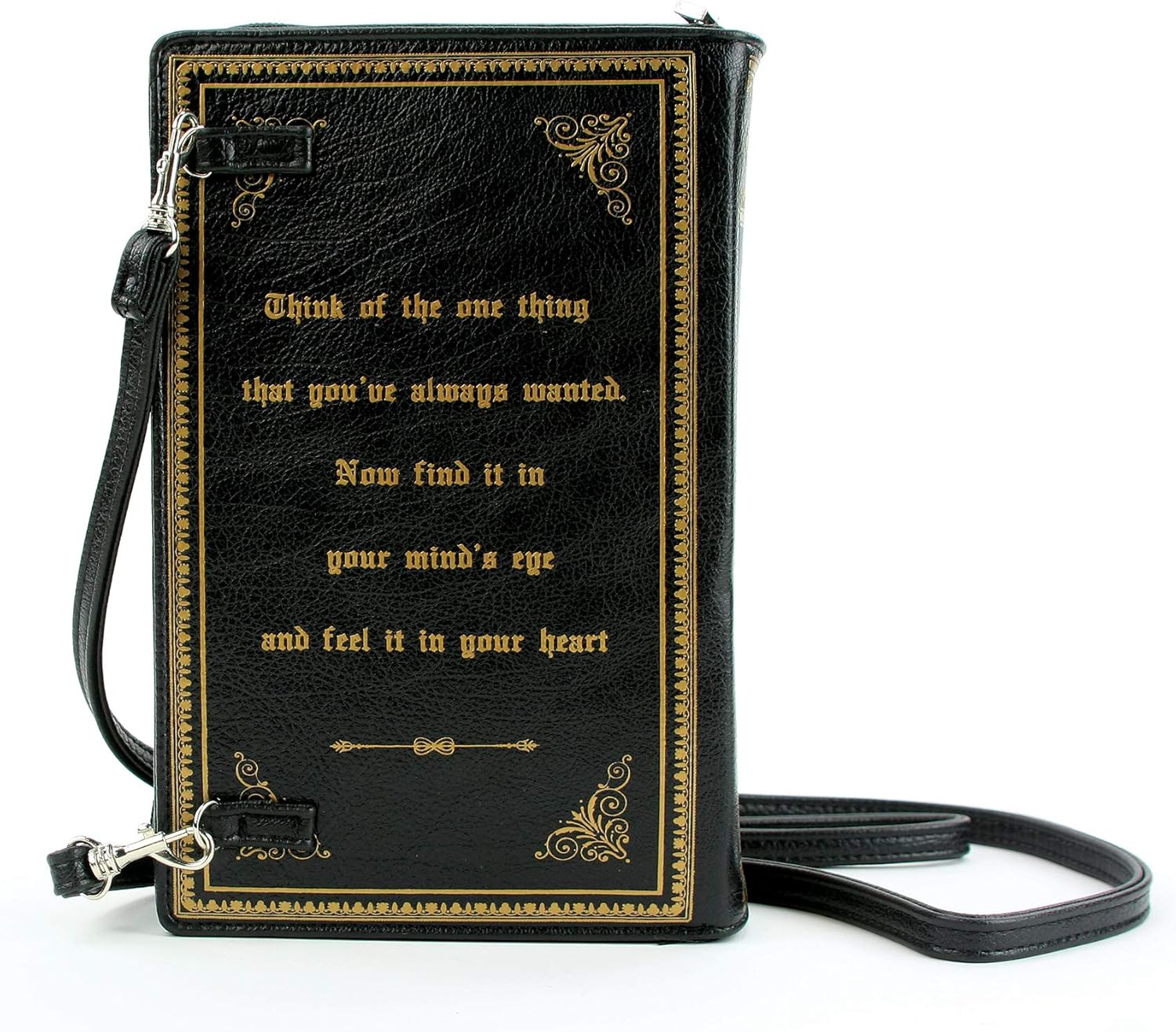 Beauty and the Beast Book Clutch Cross Body Bag in Vinyl