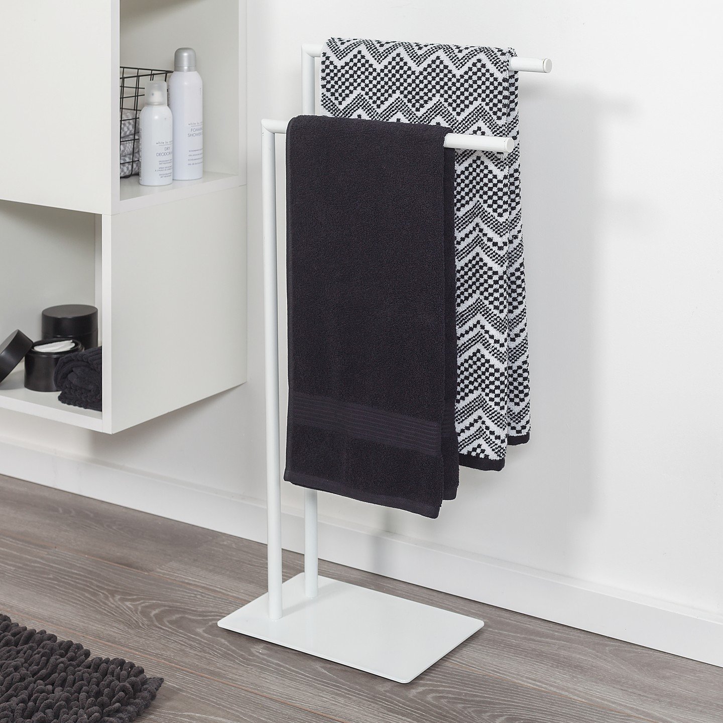 Sealskin Tube, Support à serviette Métal Blanc