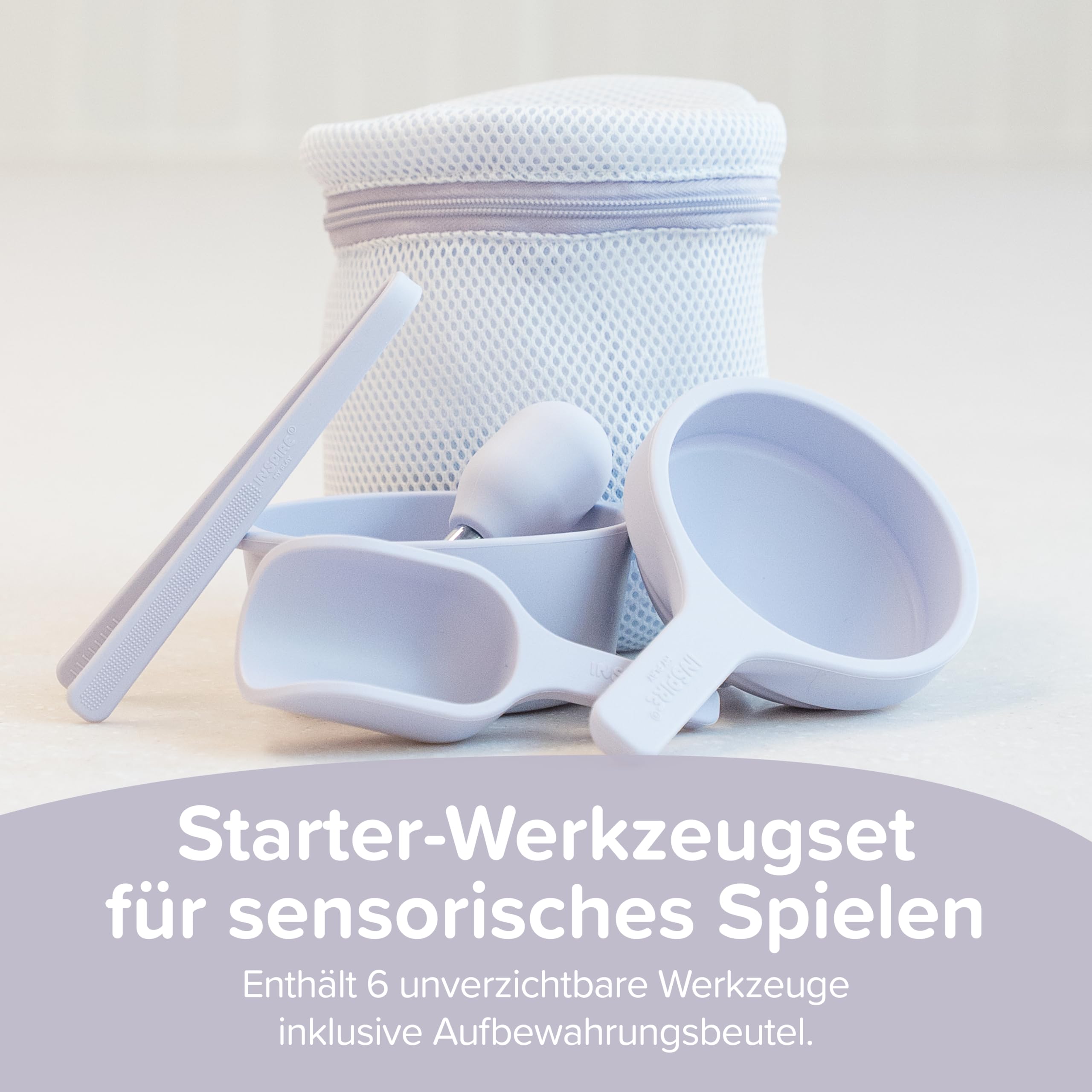Inspire My Play Lila Tuff Tray Zubehör-Starter-Kit – Sensorische Tablett-Füllungen Spielzeug – Zubehör für chaotisches Spielen