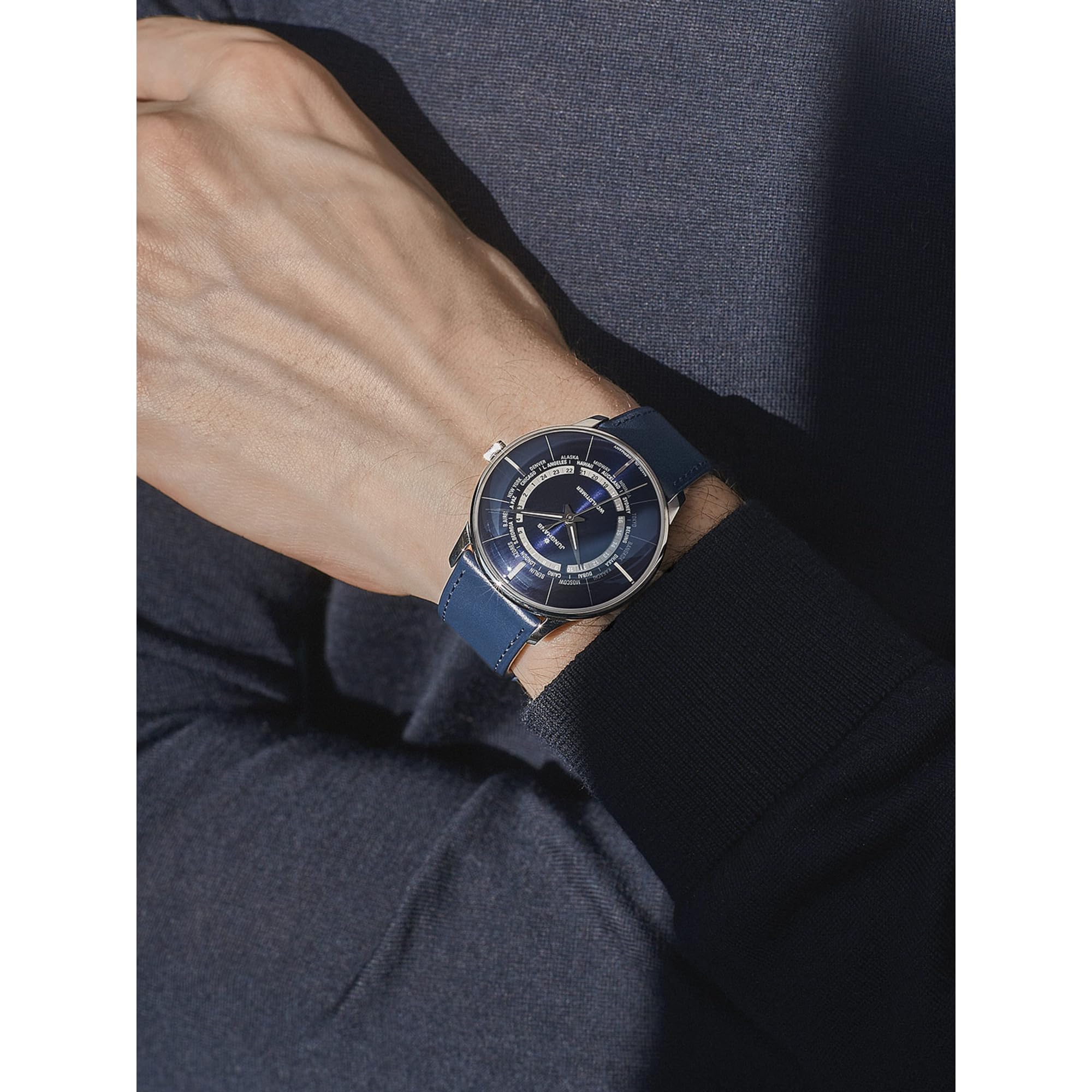 JUNGHANS Meister Worldtimer Armbanduhr