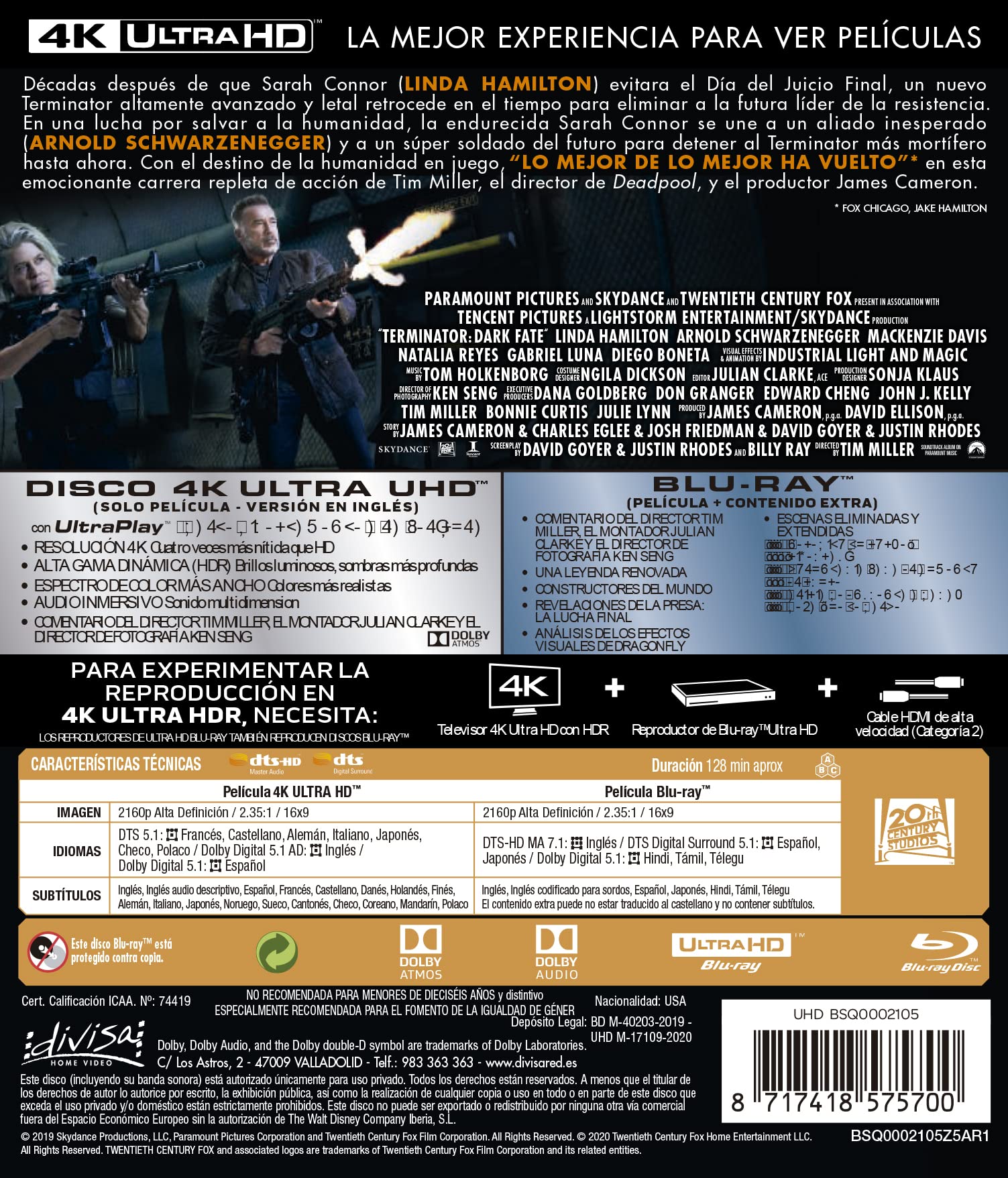Terminator - Destino oscuro [Blu-Ray] [Region Free] (Audio italiano. Sottotitoli in italiano)