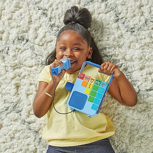 Miniatura 7 de hand2mind Numberblocks Reproductor de Música para Cantar y Grabar, Micrófono de Karaoke para Niños, Juguetes Musicales, Boombox para Niños Pequeños,