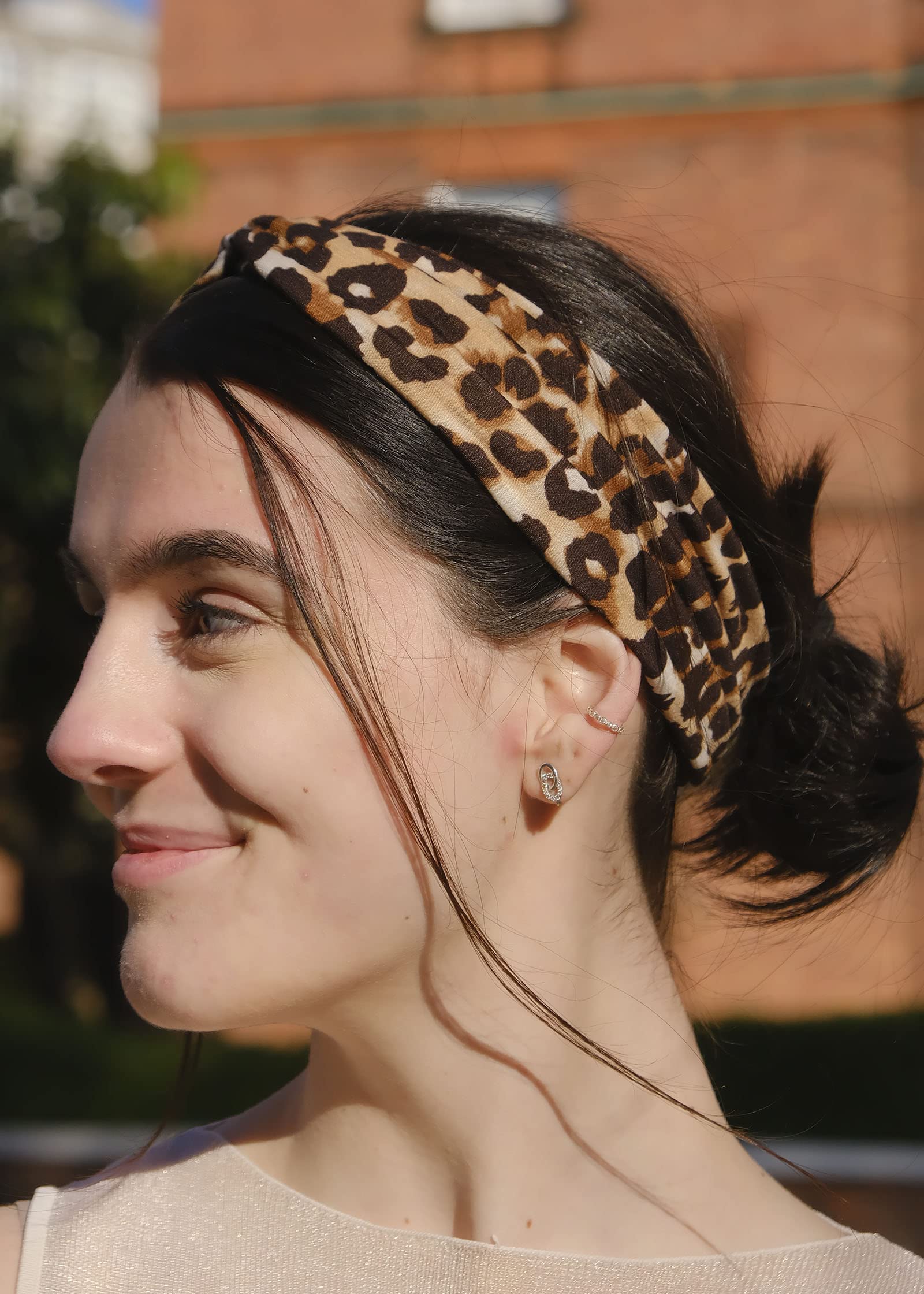 DRESHOW 8 Pack Headbands for Women Girls Vintage Leopard Headband Knotted Headwraps Criss Cross Hair Bands Accessories