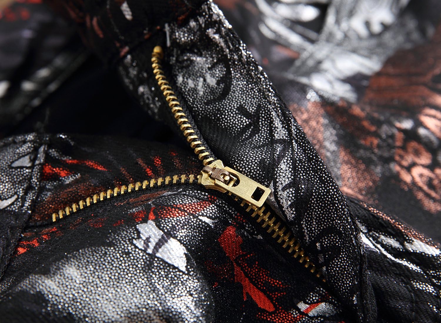 Enrica Men's Casual Printed Jeans Skinny Denim Pants - Image 2