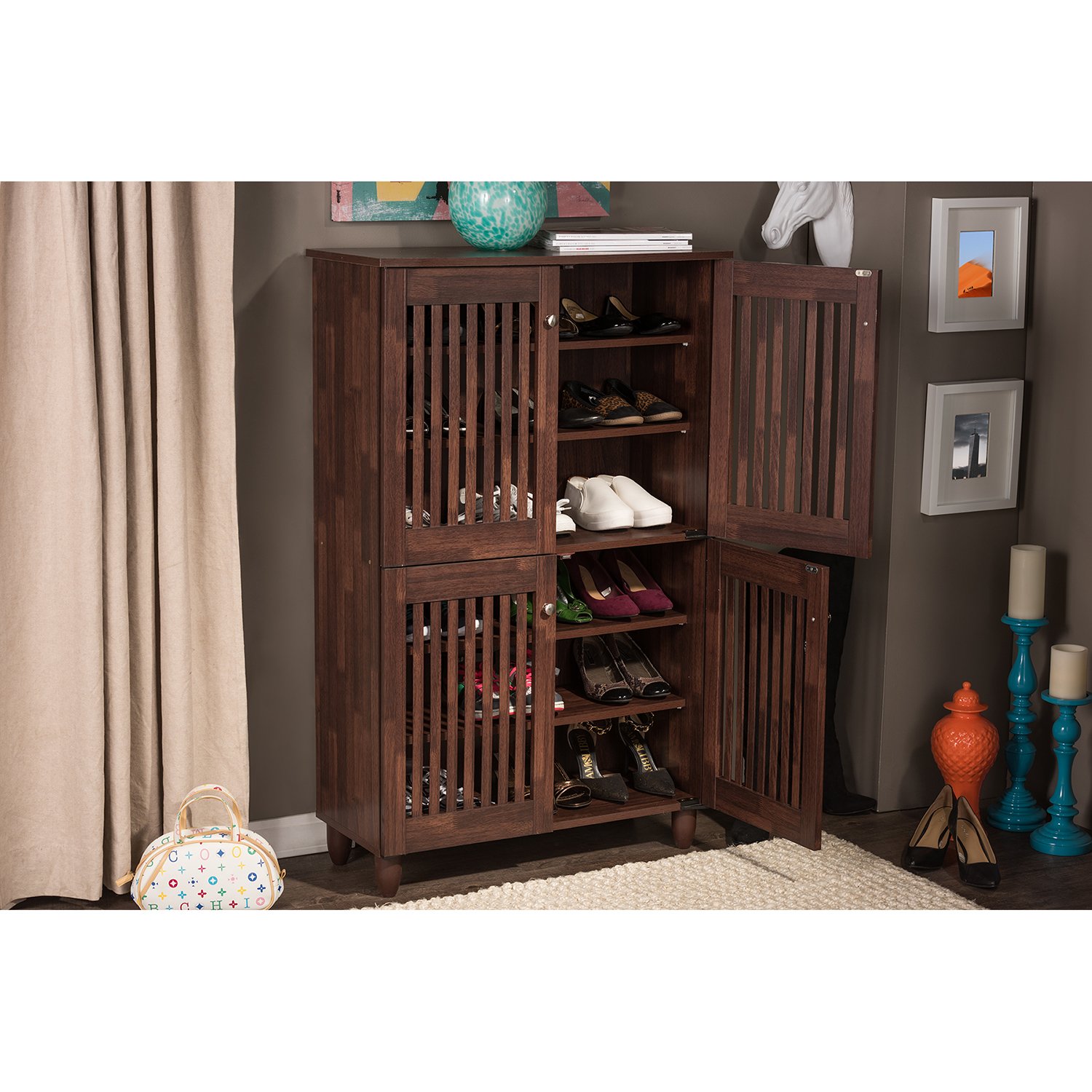 baxton studio fernanda shoe cabinet
