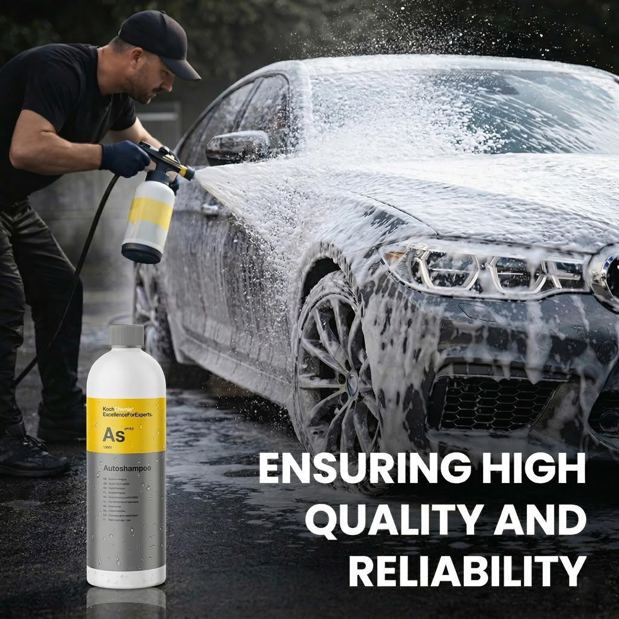 KOCH CHEMIE - Ash - Shampooing pour voiture 1000ml
