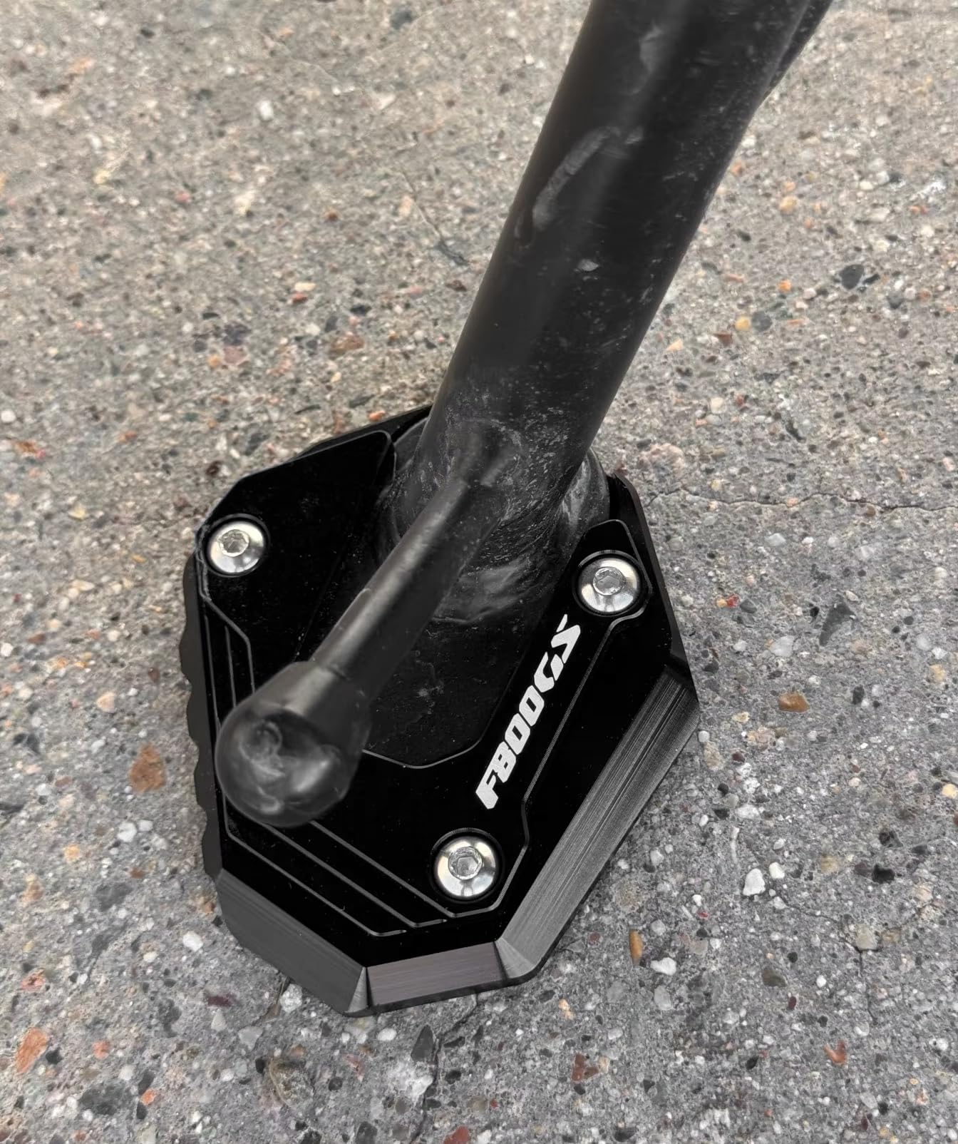 Compatibile con F800GS ADV F 800 GS Adventure F800 GS 2024 2025 accessori moto cavalletto laterale ingrandimento piede Piastra Supporto Laterale Estensione Cavalletto Moto (L (2024 – 2025)