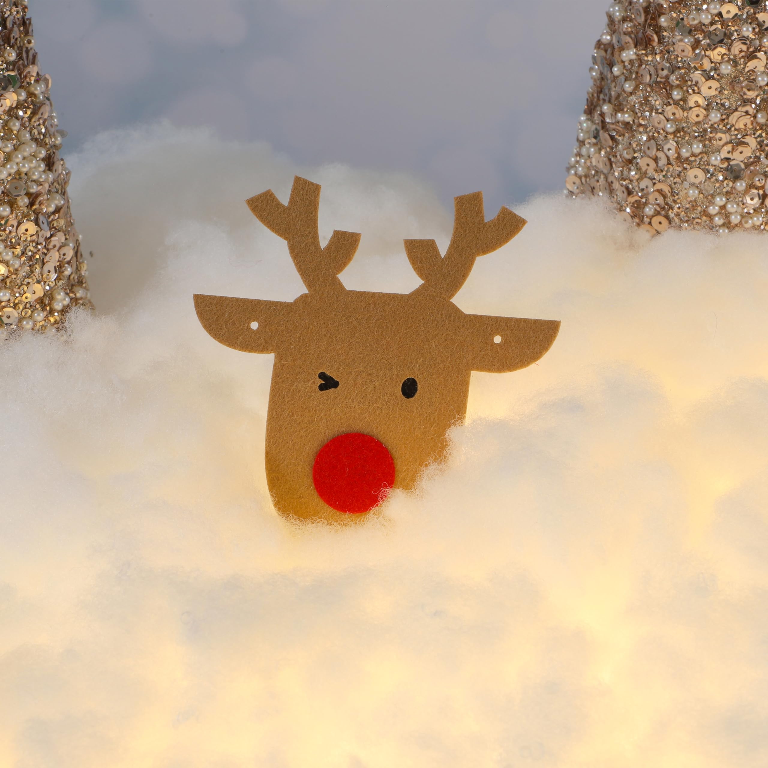 JOYIN 900g Kunstschnee Watte Weiß, Dekoschnee Decke Wolken Bastelwatte, Künstlicher Schnee für Weihnachtsdorf Krippen Winter Deko