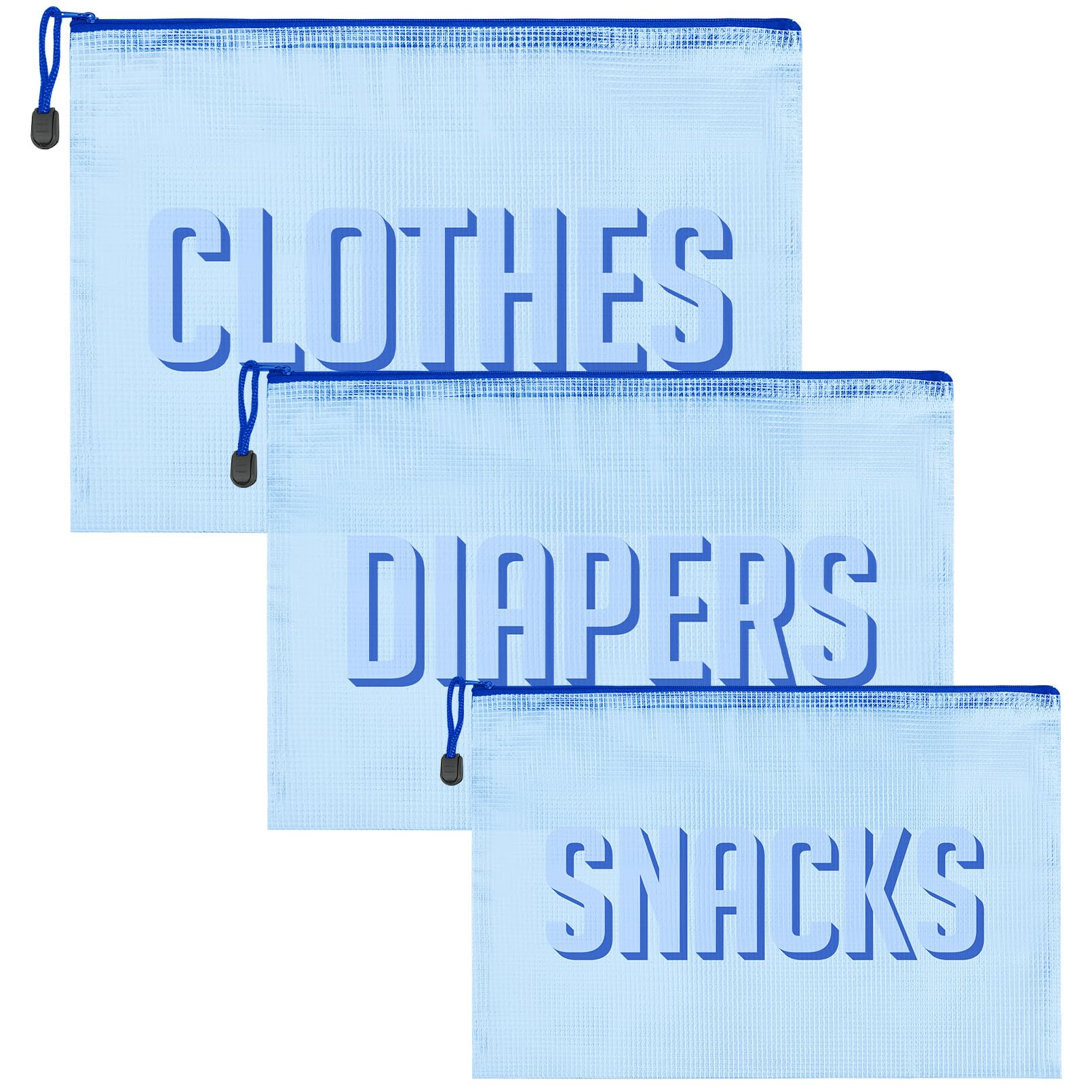 3pcs Hospital Bag Organizing Pouches for Labor and Delivery, Maternity Essentials Diaper Bag Organizer for Mom Travel - Blue,Medium-image-28