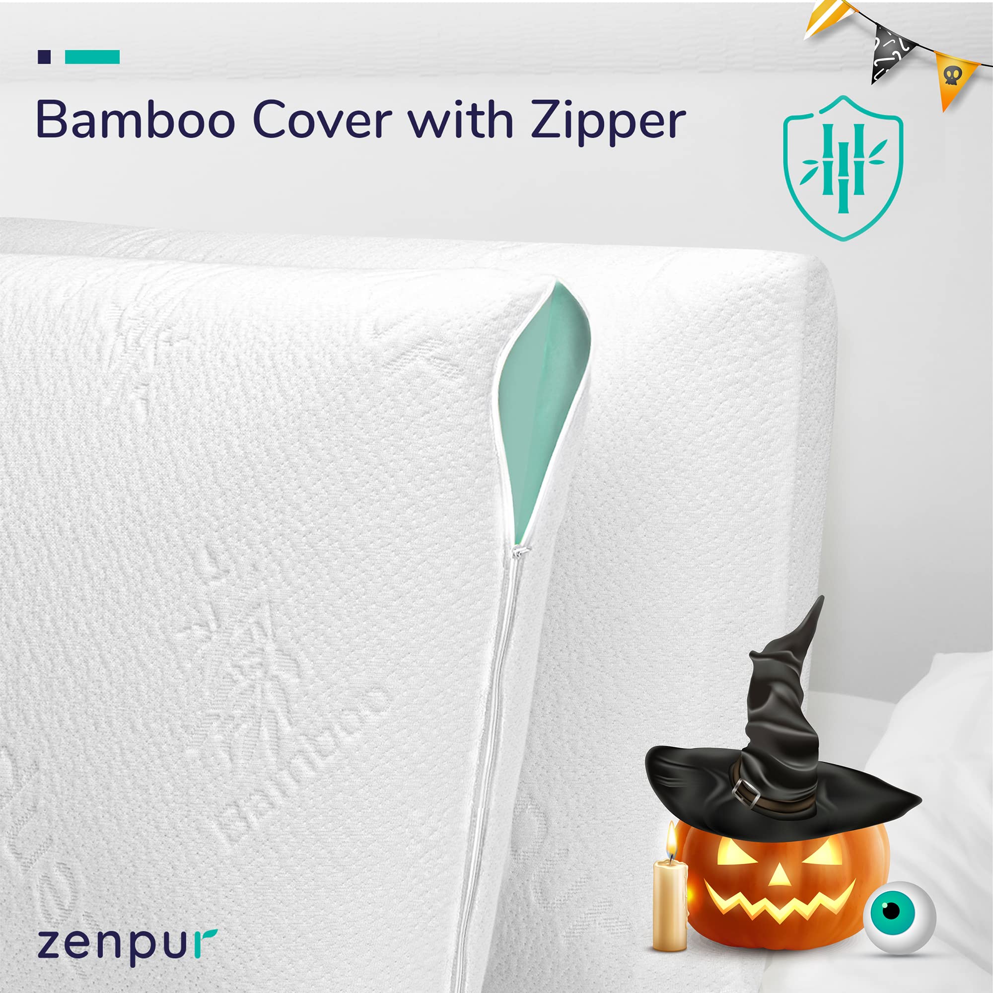 ZenPur Memory Foam Pillow Orthopedic Pillow for Neck Support Best