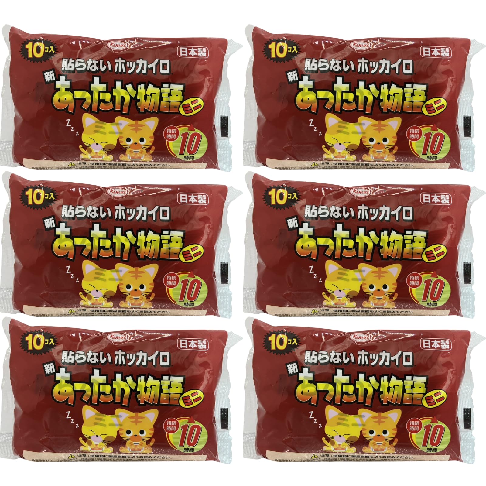 Amazon | 新あったか物語 カイロ ミニサイズ 10個入り × 6個セット
