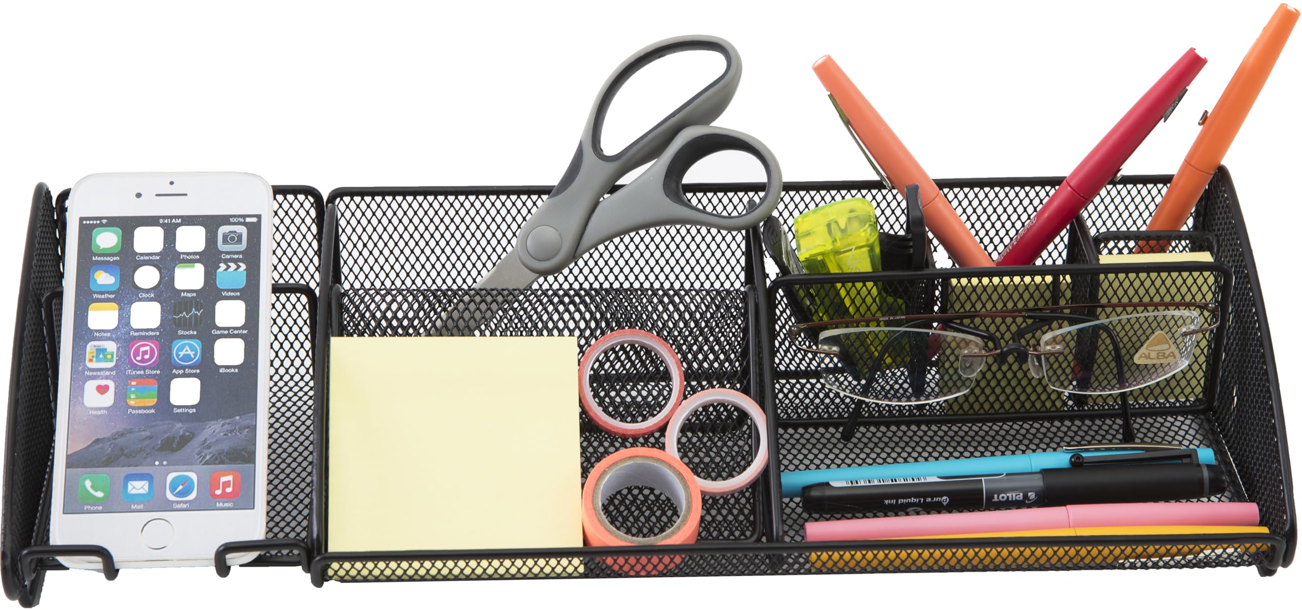 Organizzatore da Scrivania con scomparti multipli nero