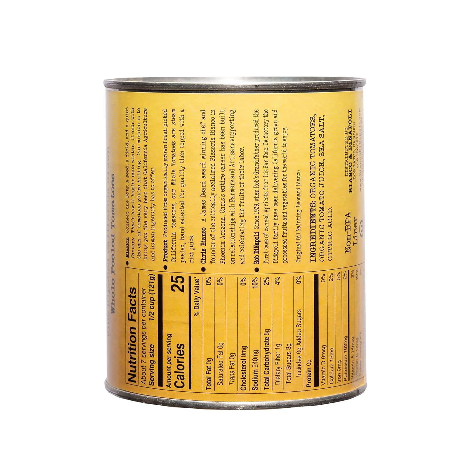 Bianco DiNapoli Organic Whole Peeled Tomatoes - Image 5