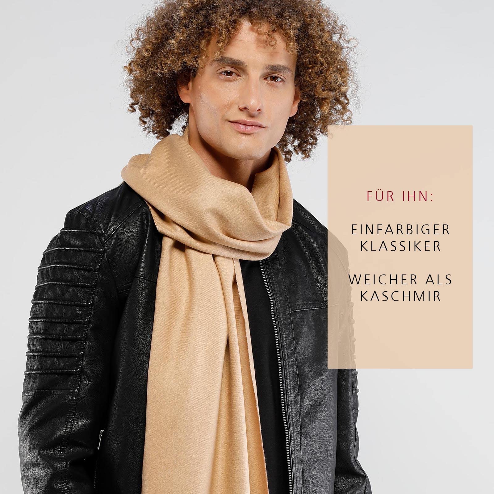 FRAAS Cashmink Schal 56 x 200 cm - Weicher als Kaschmir - Stola einfarbig für Damen - XXL Schal