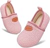 Zapatillas antideslizantes para niños pequeños ATHMILE, cálidas de vellón de oso, tipo calcetín, ligeras, para interior y exterior, para caminar en casa, viajes, regalo para niños y niñas 1