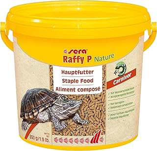 sera Raffy P Nature 3,8 L (850 g) | Wasserschildkröten Futter | Ausgewogene Nahrung für Schildkröten | enthält tierische und pflanzliche Inhaltsstoffe | Fischfutter Made in Germany product image