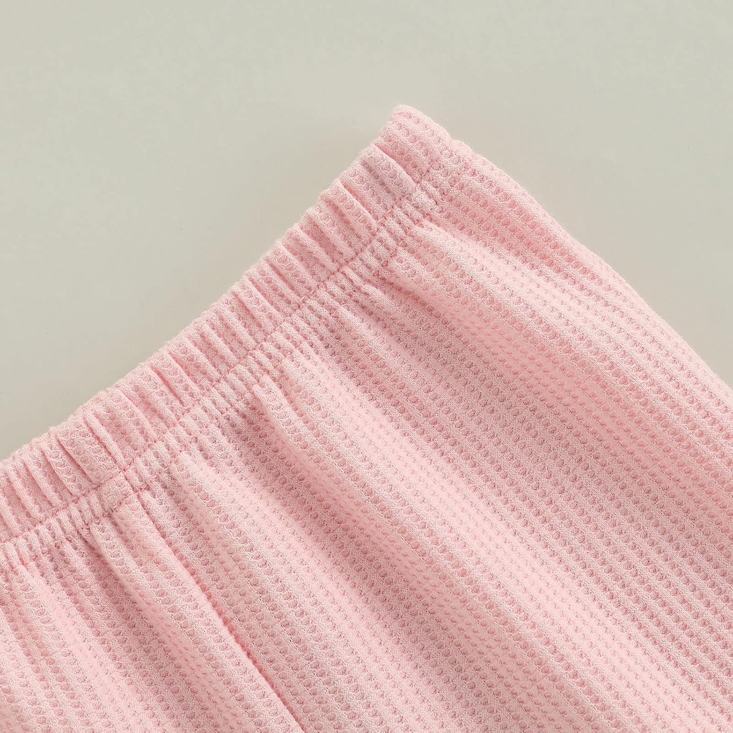 Toddler Bell Bottoms Baby Girls Leggings Ribbed Knit Flare Pants Solid Color Wide Leg Pants Ruffle Trousers