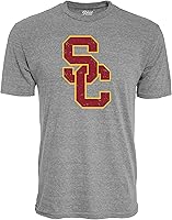 Vista 32 de Blue 84 NCAA - Camiseta de triple mezcla con licencia oficial de la NCAA para hombre, color del equipo icono vintage