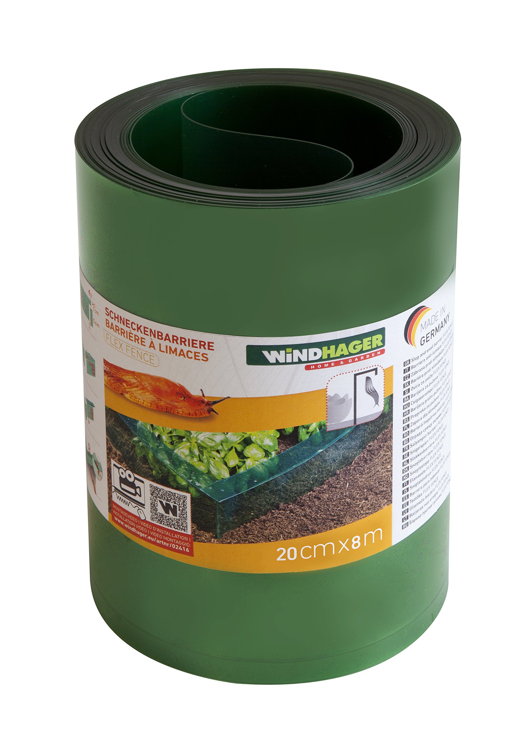 Windhager Bariera Dla Ślimaków, Zielony, 8m x 20cm