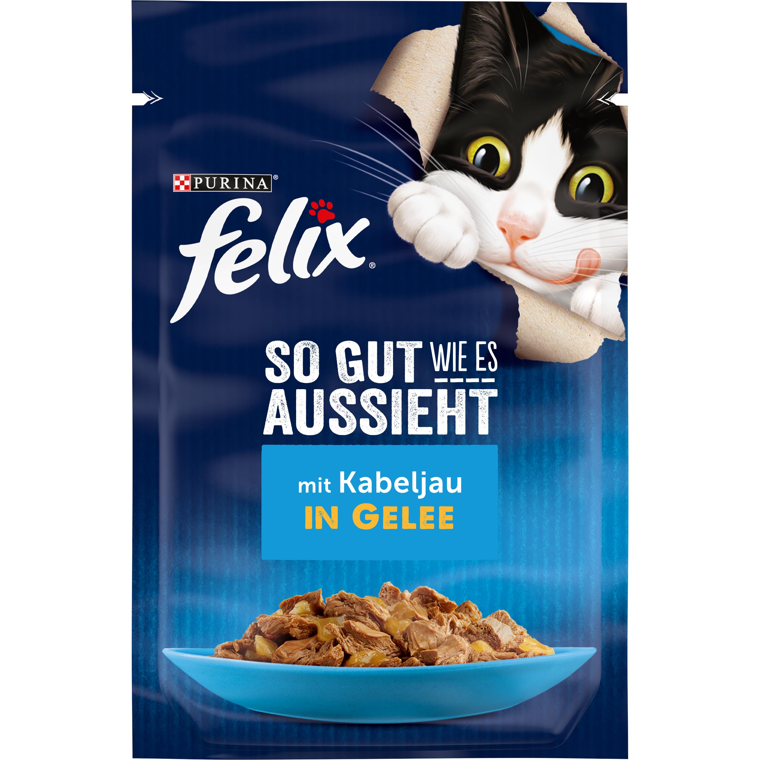 FELIX So gut wie es aussieht in Gelee, mit Kabeljau, 26 x 85g