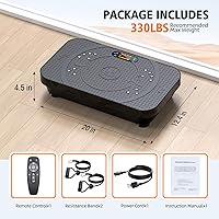 Vista 8 de Máquina de ejercicios de placa de fitness con vibración, modo automático profesional de cuerpo completo, promueve la circulación linfática, quema