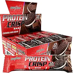Integralmédica - Barra Proteína Crisp Bar Cookies and Cream - Display com 12 unidades