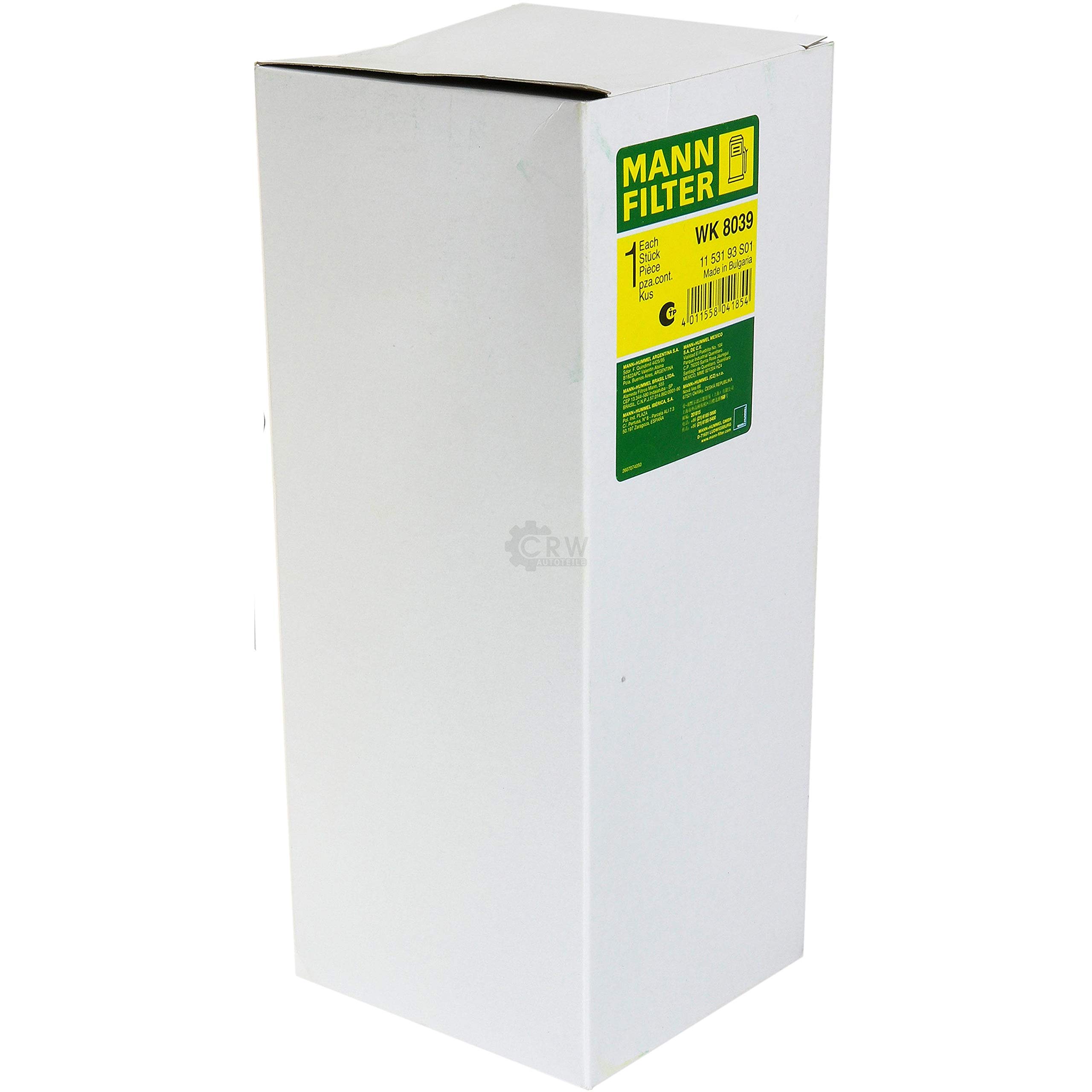 Paquete de inspección Kit de mantenimiento de filtros con filtro de aceite W 79, filtro de aire C 27 030, filtro de combustible WK 8039, filtro de habitáculo CUK 1829, tornillo de cierre