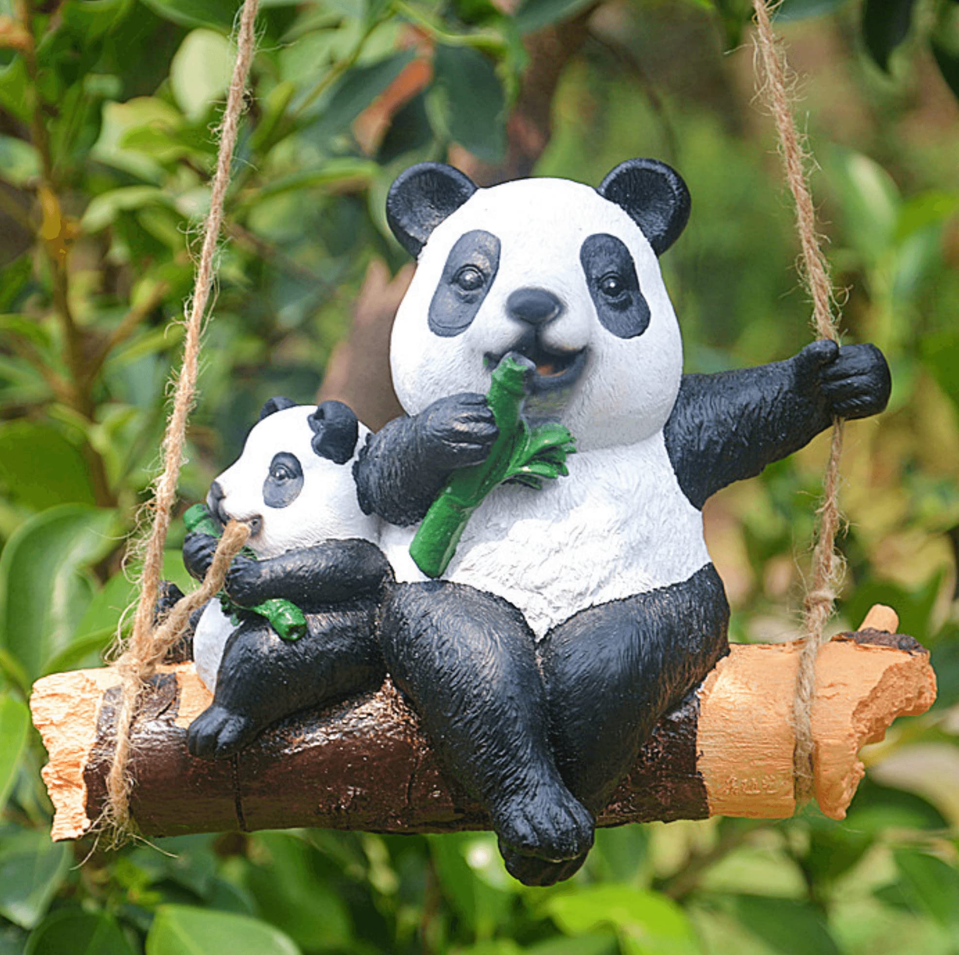 Amazon.co.jp: coolboy パンダ像 庭用、樹脂パンダの置物 屋内用パンダ