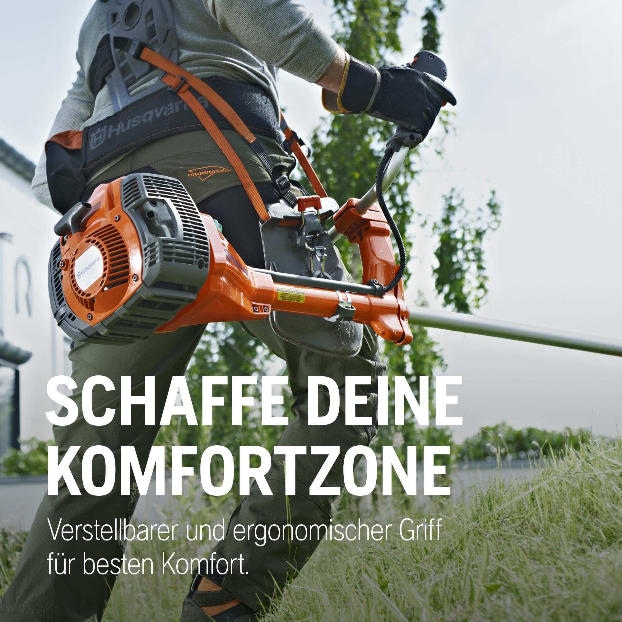 Husqvarna 135R Benzin-Freischneider mit Bullhorn-Griff | 34,6-cm³-X-Torq®-Motor, 47 cm Schnittbreite, inklusive Schneidfaden