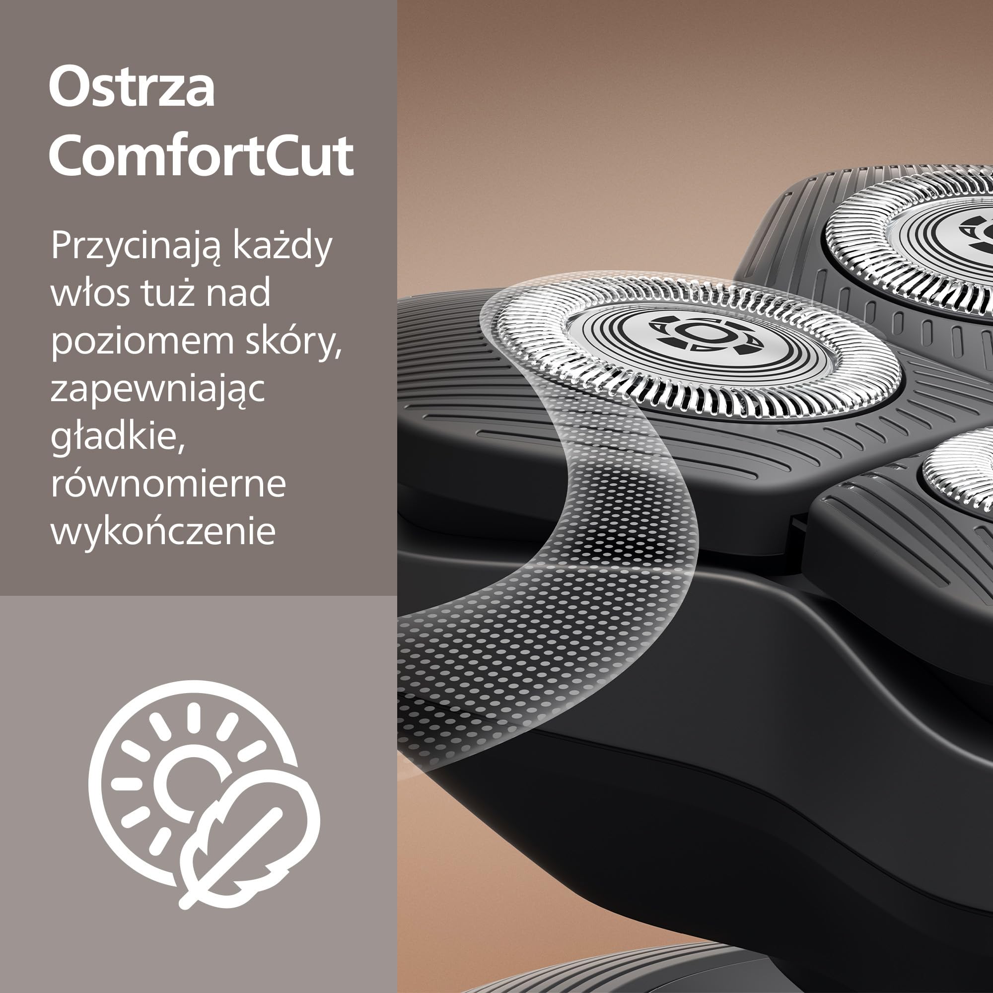 Philips Head Shaver Pro 9000 – golarka do głowy, głowica 360° Flexing Head i ostrza ComfortCut zapewniają dokładne golenie i są delikatne dla skóry, idealny prezent, model HS9980/15