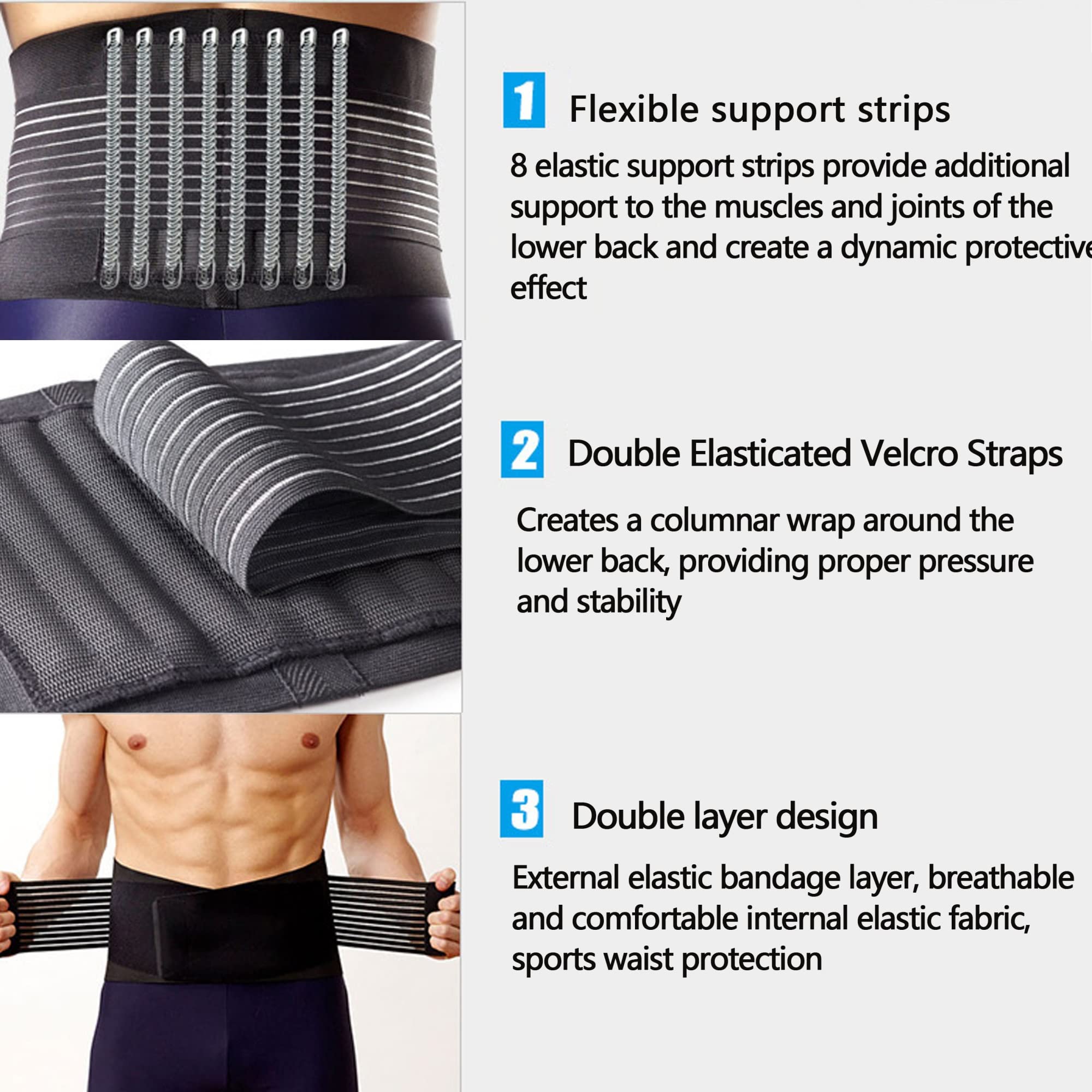 Fascia Lombare Posturale Ortopedica Tutore for la schiena di for uomini e donne - Cintura di supporto lombare in vita traspirante for sciatica, ernia del disco, sollievo dal dolore alla schiena da sco